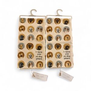 Primitive by Kathy Dish Towels- Dog Years